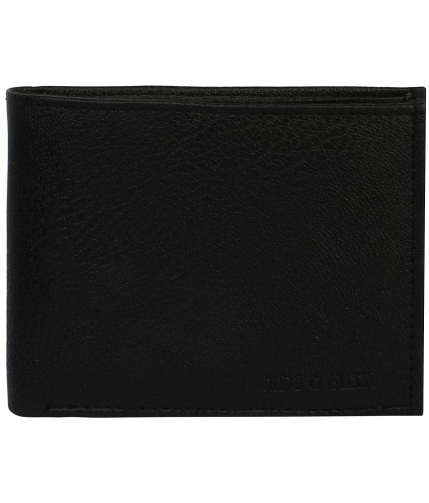     			Hide&Sleek - Black PU Men's Regular Wallet ( Pack of 1 )