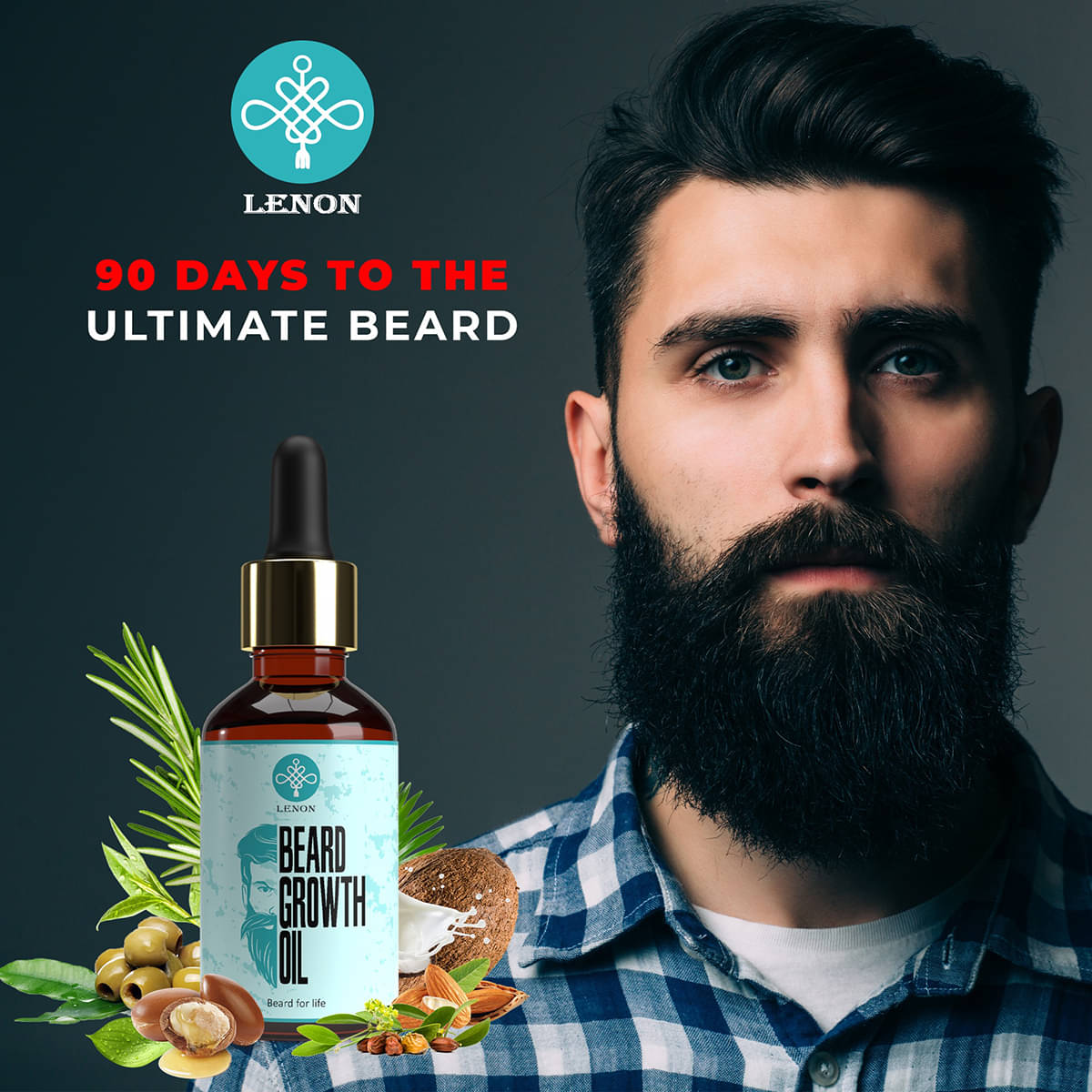     			Lenon - 30mL Beard Oil ( Pack of 1 )