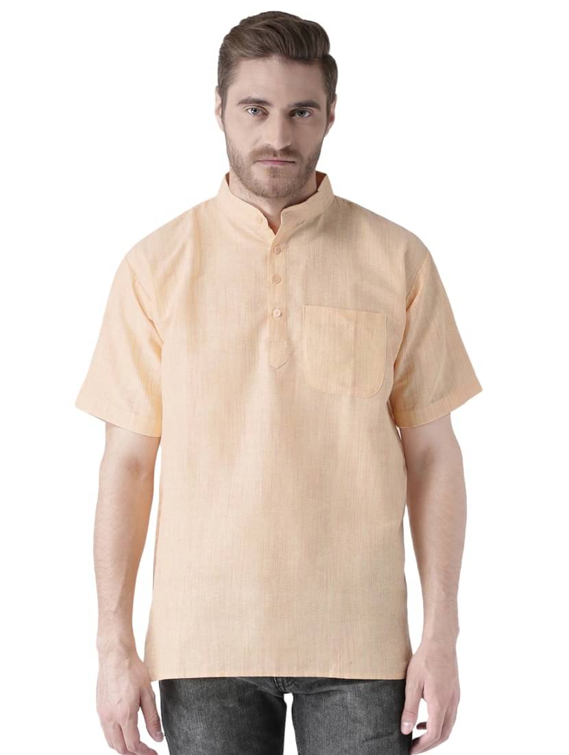 Loom & Tiles - Orange Cotton Blend Men's Regular Kurta ( Pack of 1 ) Loom & Tiles - Orange Cotton Blend Men's Regular Kurta ( Pack of 1 )