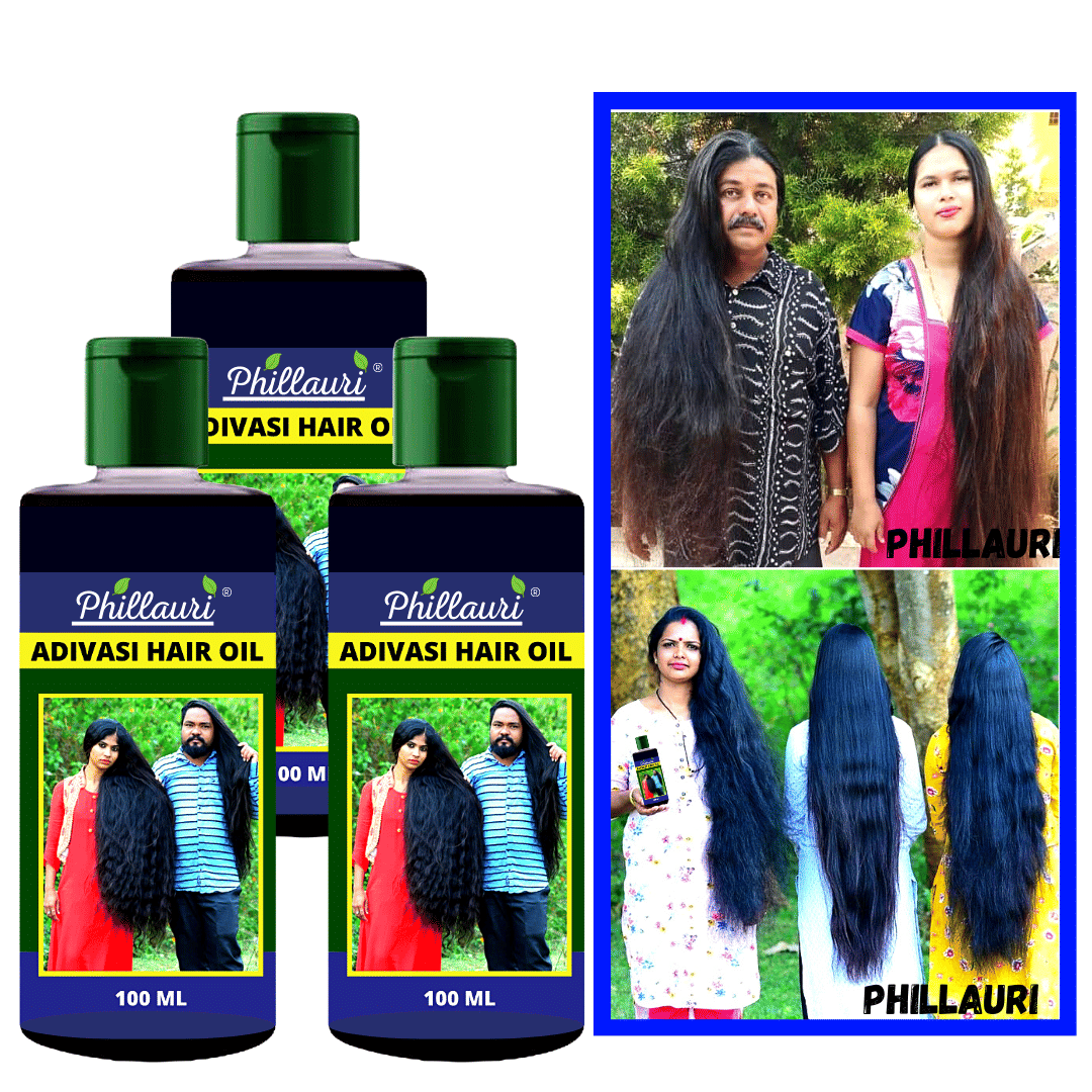 Phillauri Adivasi Ayurvedic Herbal Hair Oil - Dandruff Control - Hair Loss Control - Long Hair - For Women and Men (100 ml)