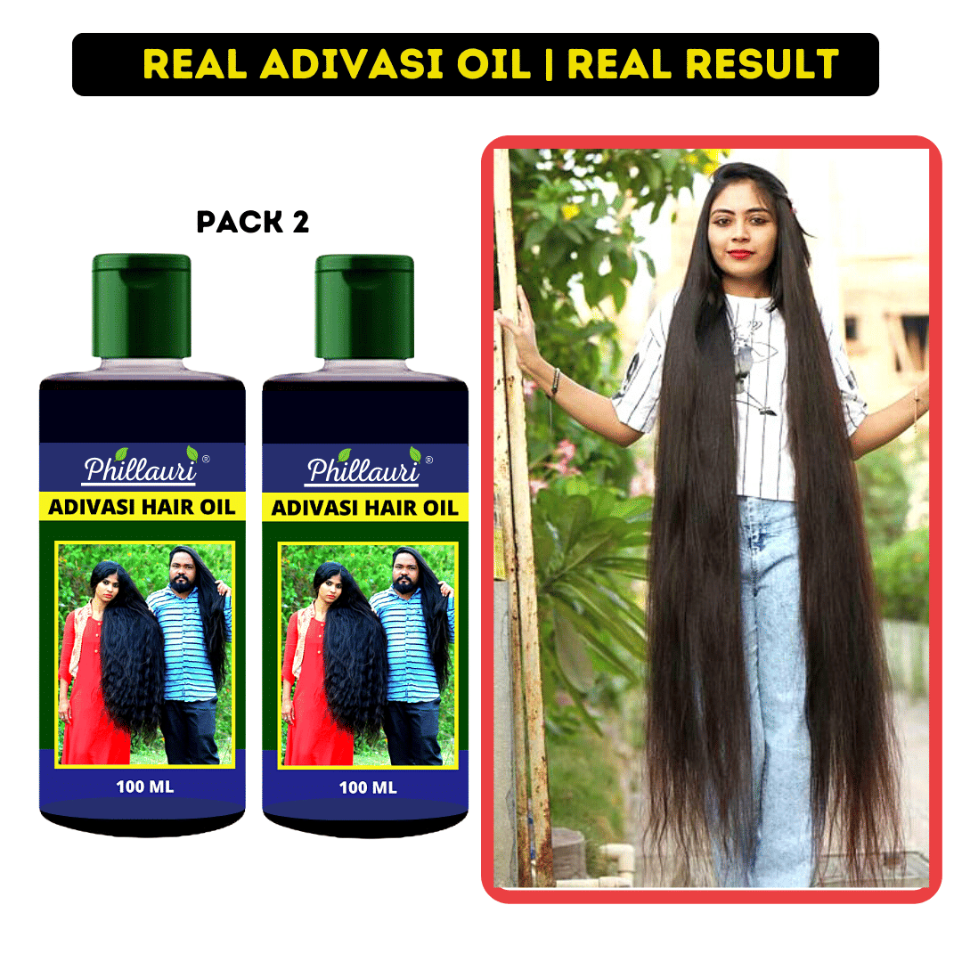 Phillauri Adivasi Ayurvedic Herbal Hair Oil - Dandruff Control - Hair Loss Control - Long Hair - For Women and Men (100 ml)