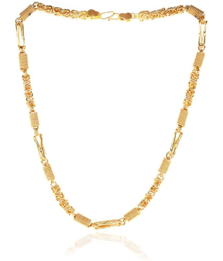     			SHANKH-KRIVA Gold Plated Chain ( Set of 1 )