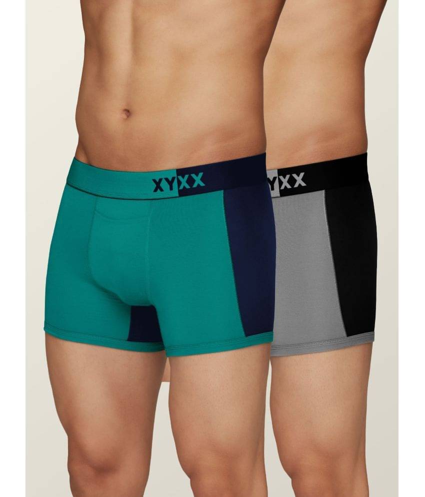 XYXX Pack of 2 Modal Trunks For Men's ( Multicolor ) XYXX Pack of 2 Modal Trunks For Men's ( Multicolor )