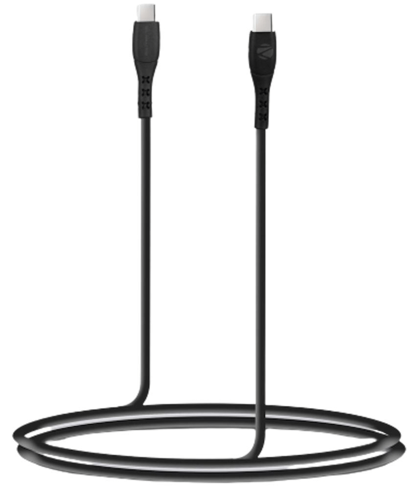 Zebronics - Black 3A Type C Cable 1 Meter Zebronics - Black 3A Type C Cable 1 Meter