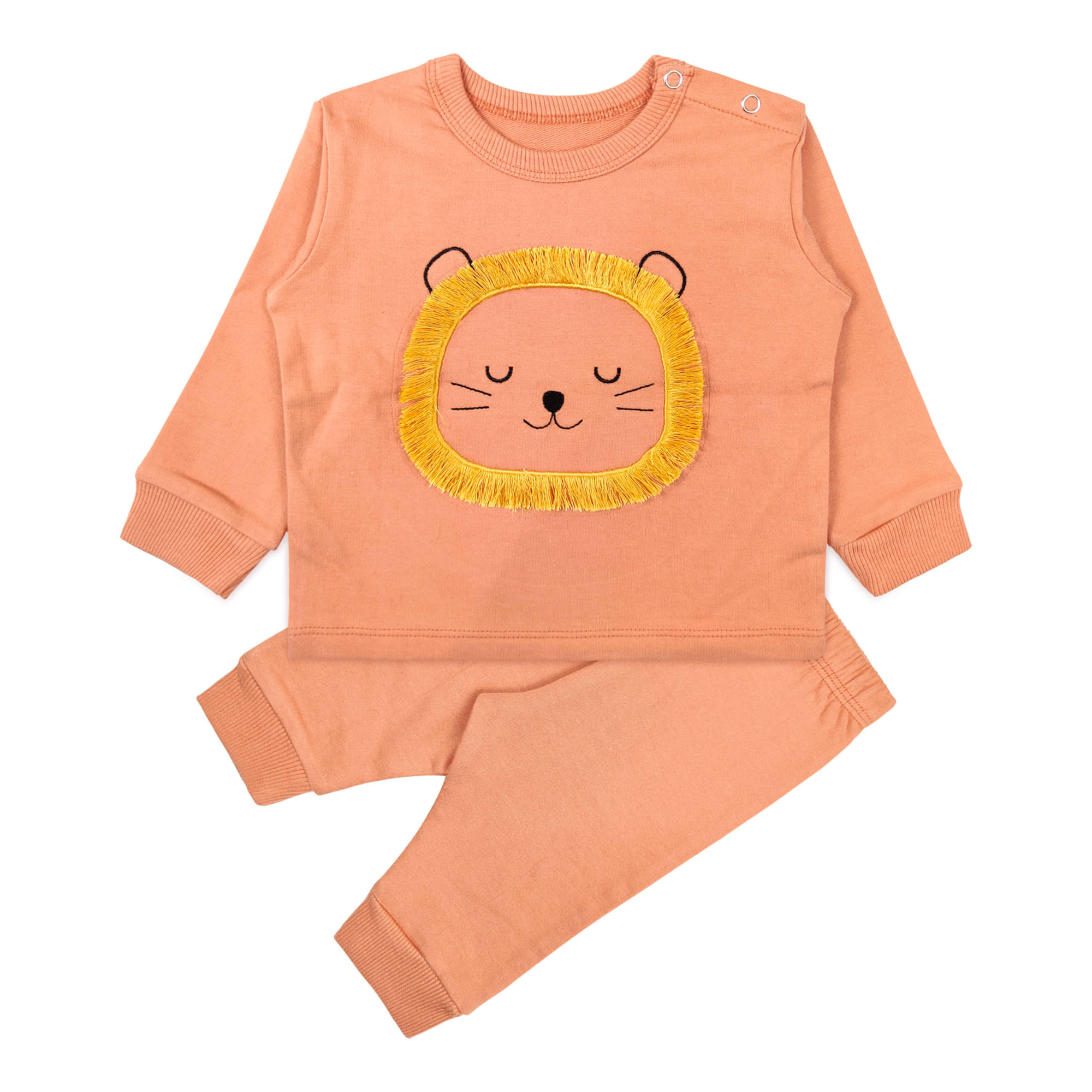     			Ariel Pack of 1 Unisex for Baby Cotton Blend T-Shirt & Pyjama Set ( Orange )