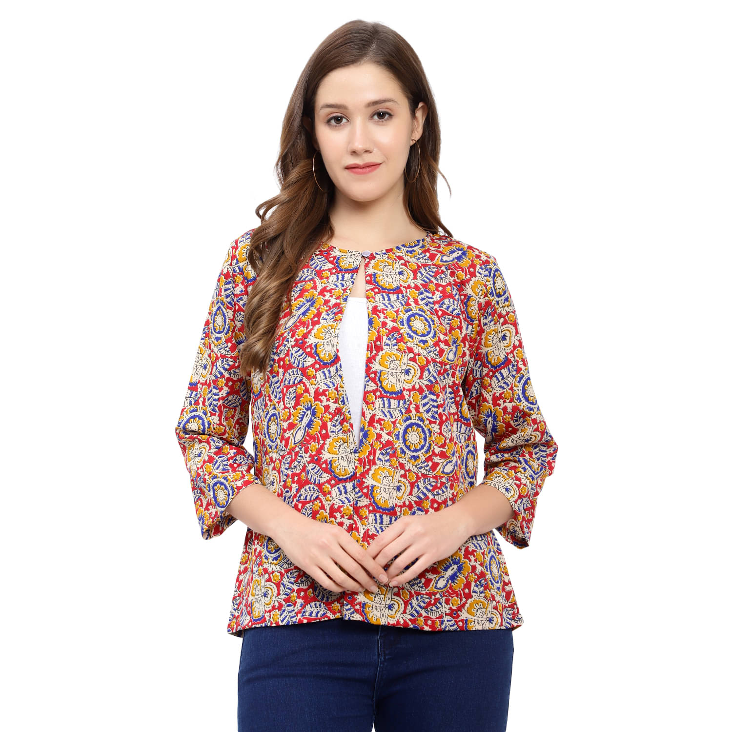 GALWIZ Crepe Shrugs - Blue Single GALWIZ Crepe Shrugs - Blue Single