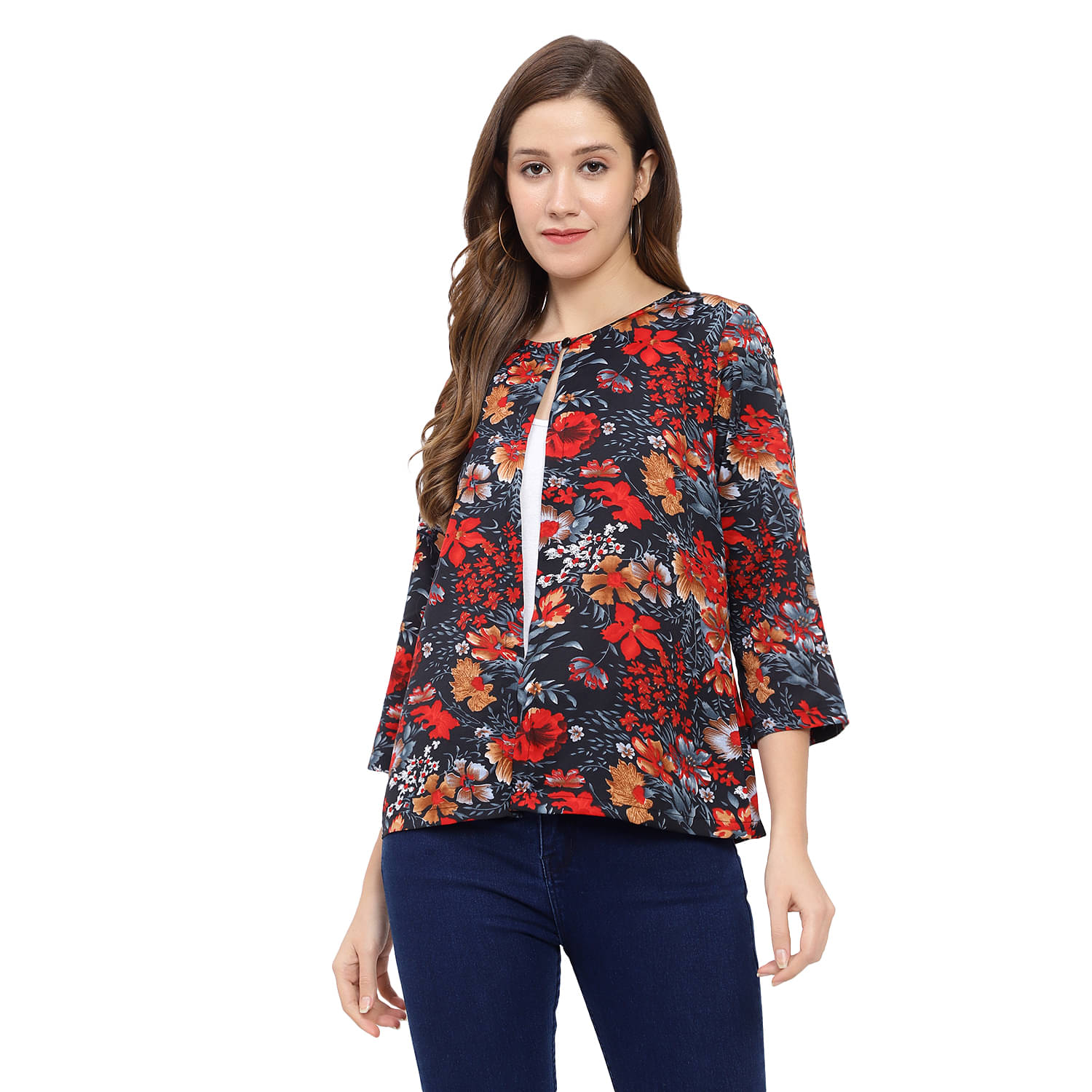 GALWIZ Crepe Shrugs - Blue Single GALWIZ Crepe Shrugs - Blue Single