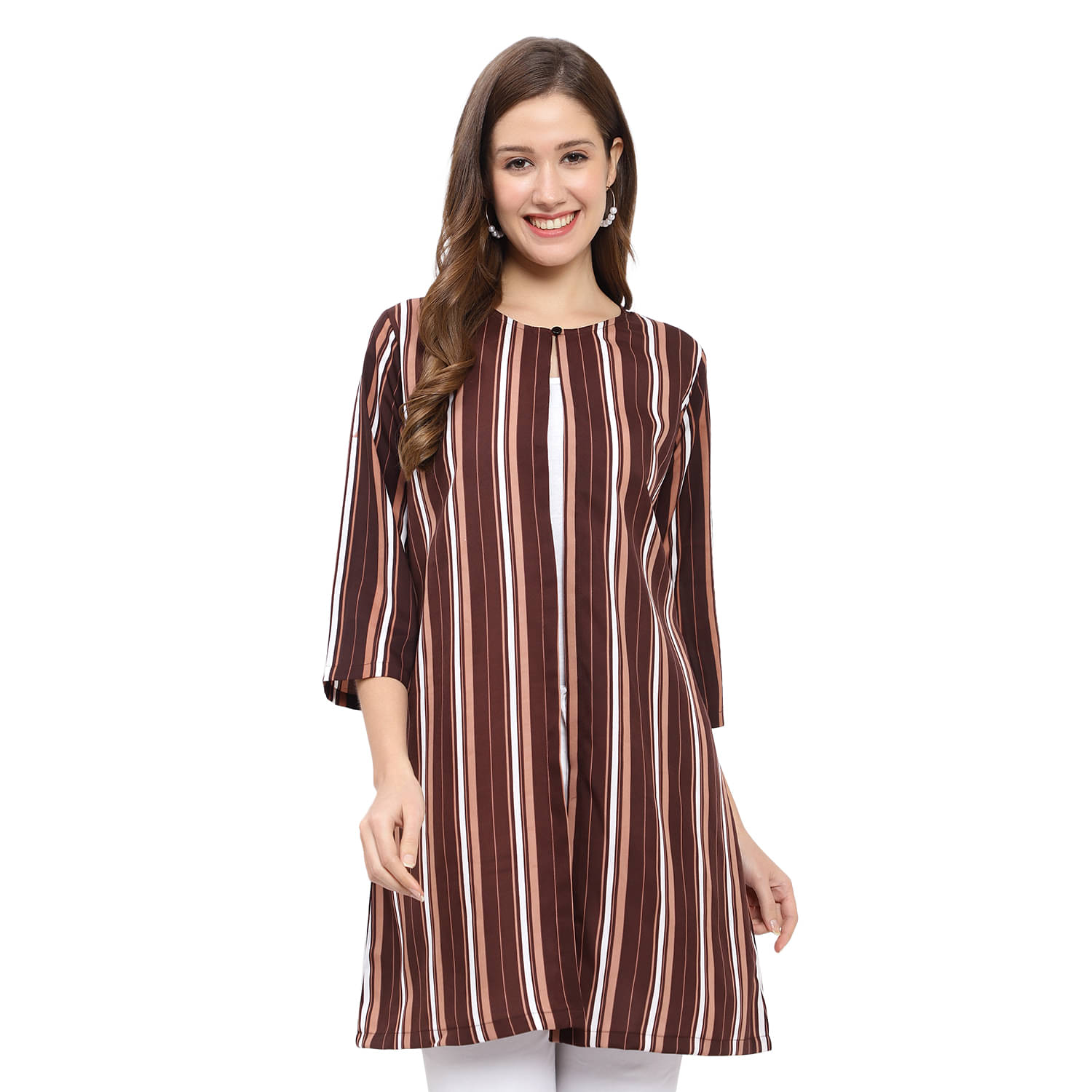 GALWIZ Crepe Shrugs - Brown Single GALWIZ Crepe Shrugs - Brown Single