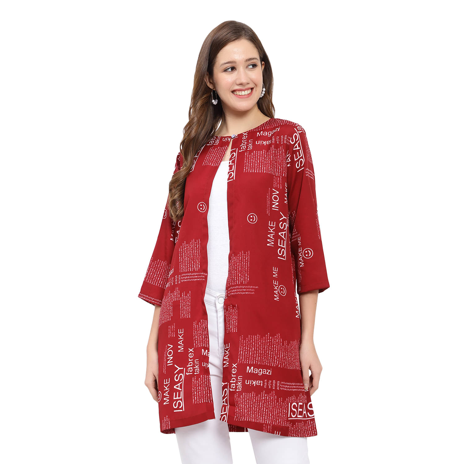 GALWIZ Crepe Shrugs - Maroon Single GALWIZ Crepe Shrugs - Maroon Single