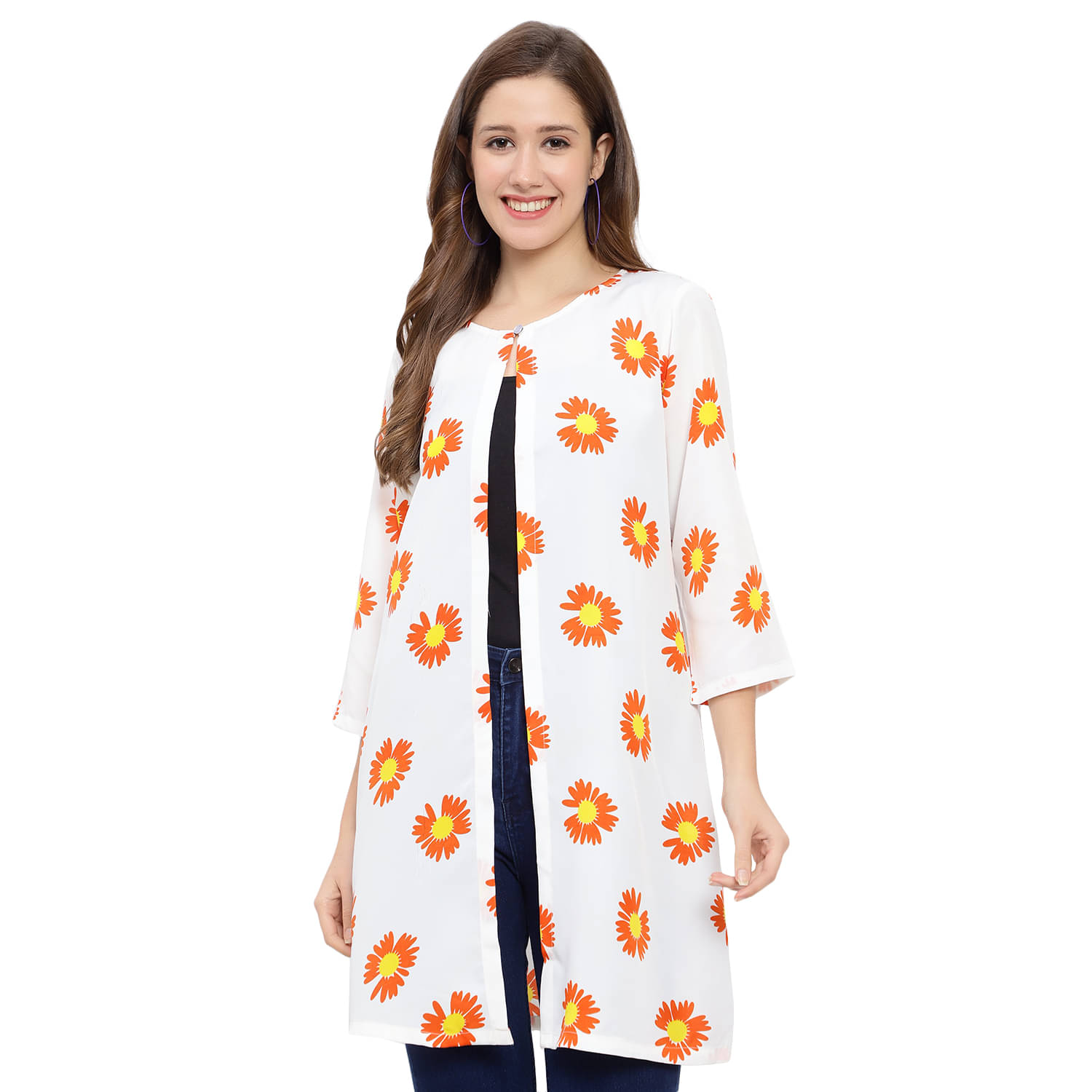 GALWIZ Crepe Shrugs - White Single GALWIZ Crepe Shrugs - White Single
