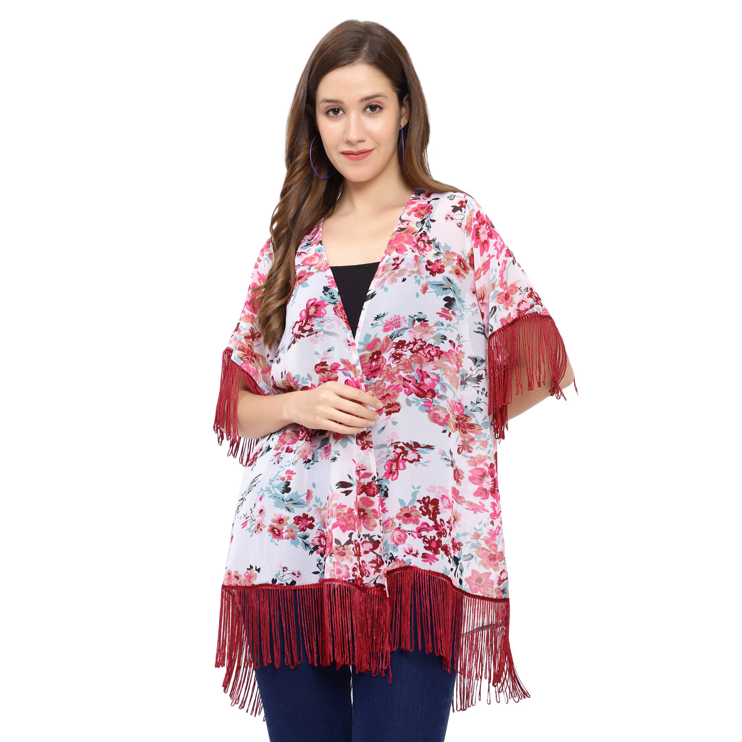 GALWIZ Georgette Shrugs - White Single GALWIZ Georgette Shrugs - White Single