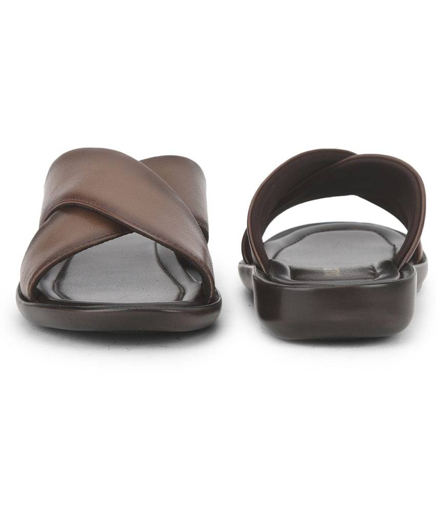 Liberty - Brown Men's Leather Slipper - Image 6