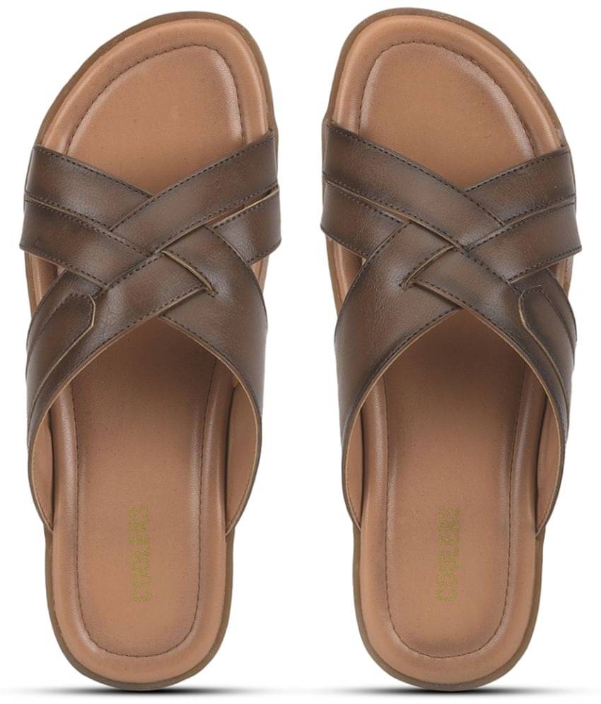     			Liberty - Brown Men's Leather Slipper