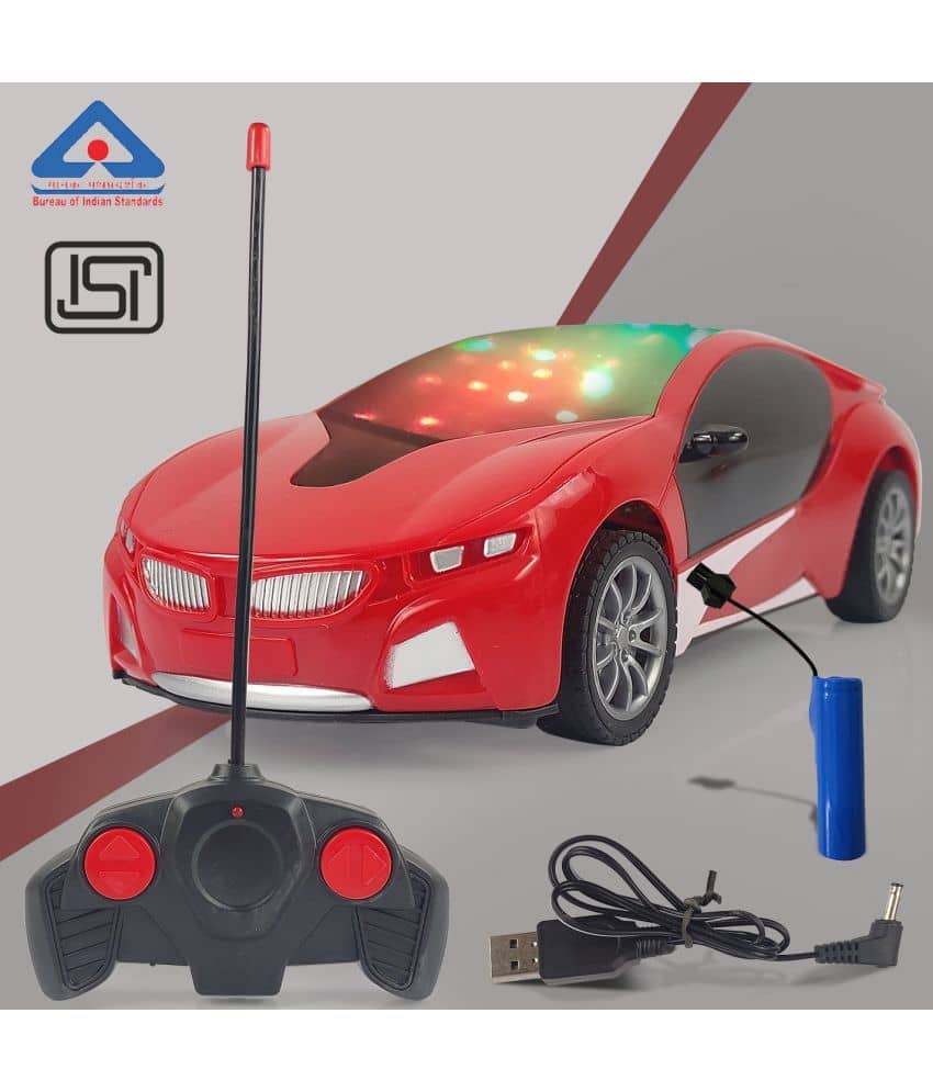 NHR - Red Plastic Car ( Pack of 1 )