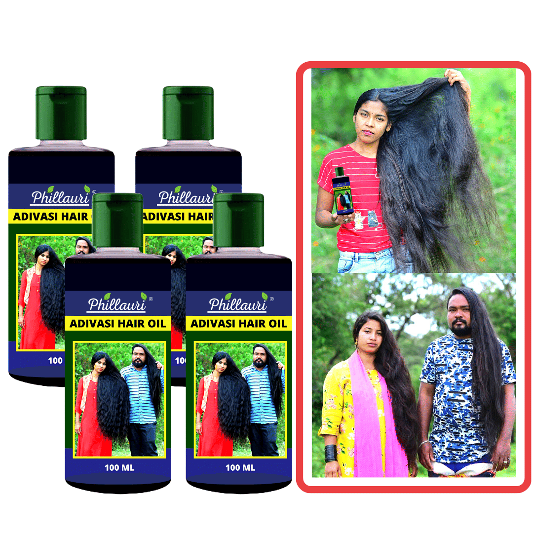 Phillauri Adivasi Ayurvedic Herbal Hair Oil - Dandruff Control - Hair Loss Control - Long Hair - For Women and Men (100 ml)