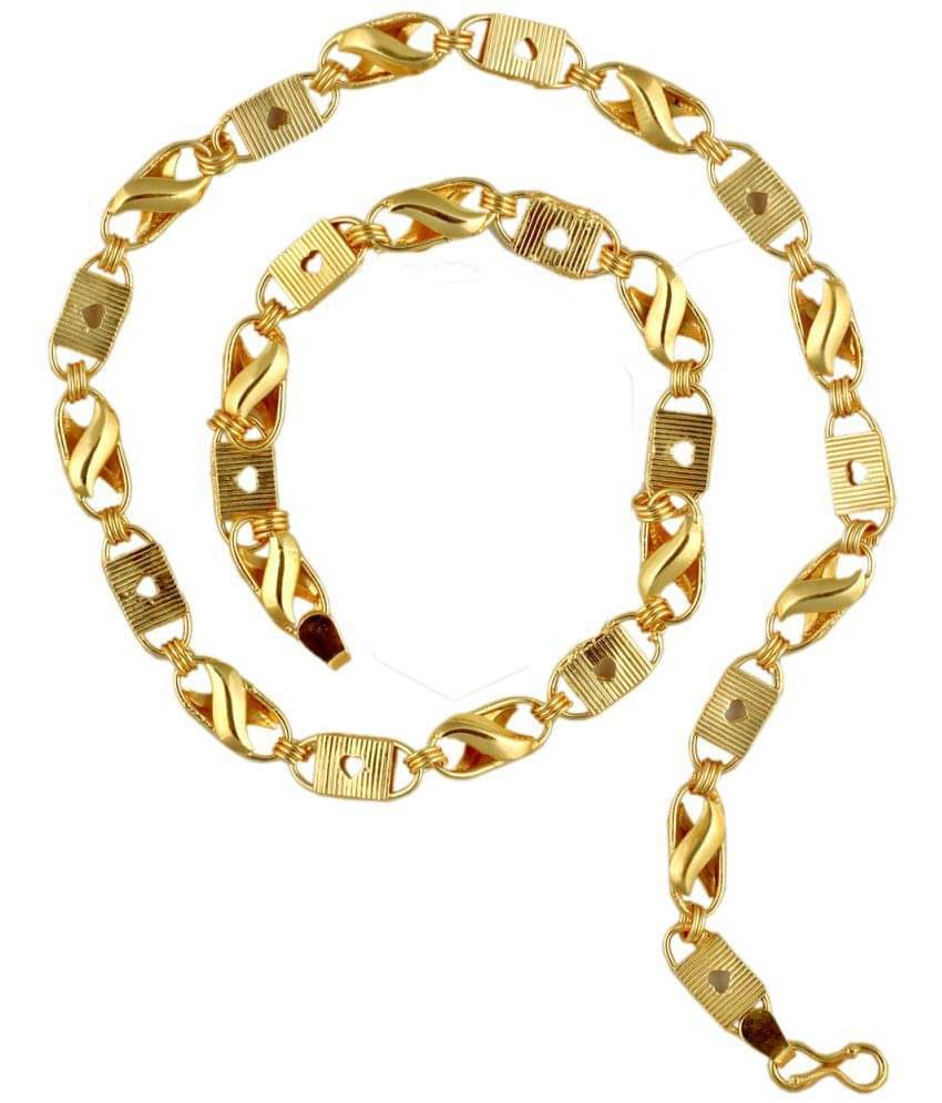     			SHANKH-KRIVA Gold Plated Chain ( Set of 1 )