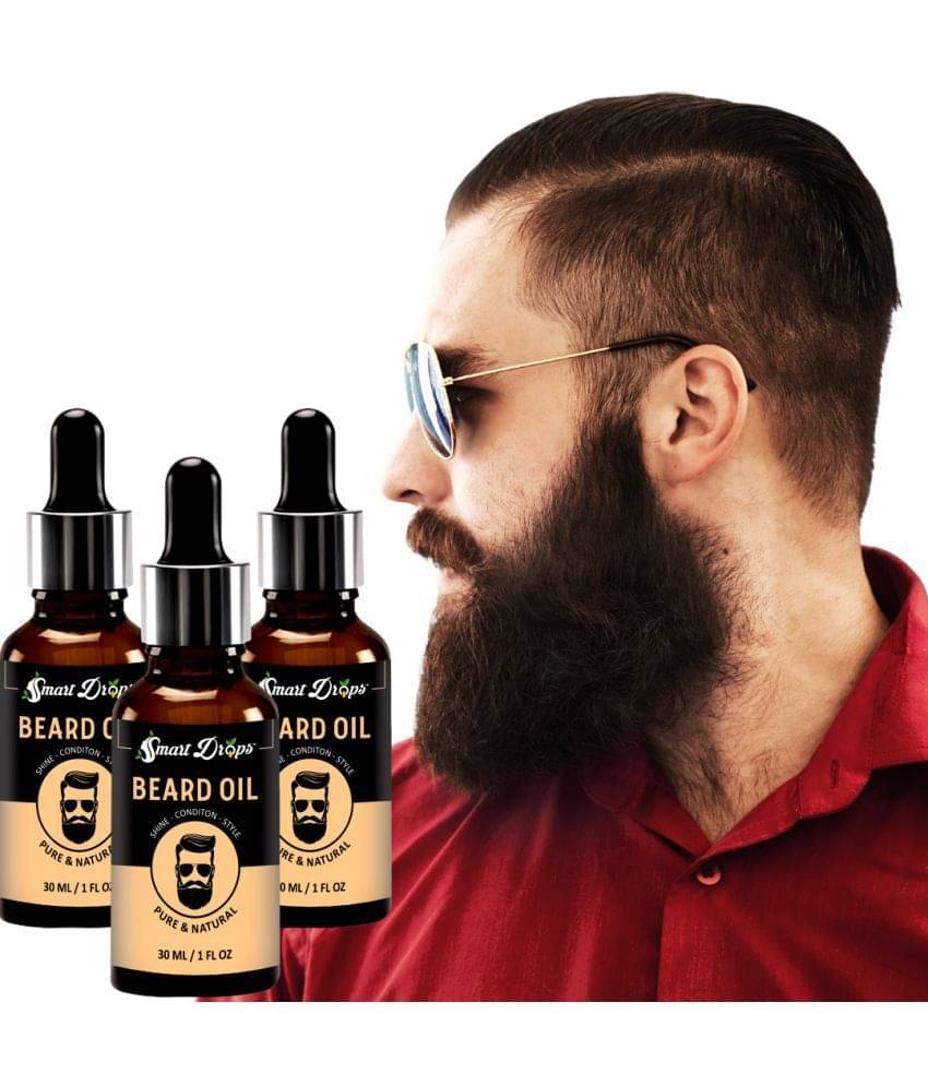     			Smartdrops - 30mL Promotes Beard Growth Beard Oil ( Pack of 3 )