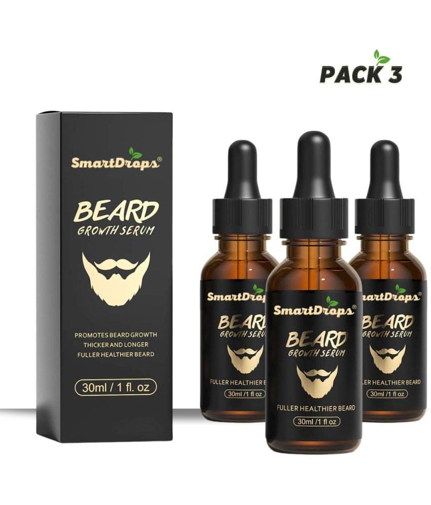 Smartdrops - 30mL Promotes Beard Growth Beard Oil ( Pack of 3 ) Smartdrops - 30mL Promotes Beard Growth Beard Oil ( Pack of 3 )