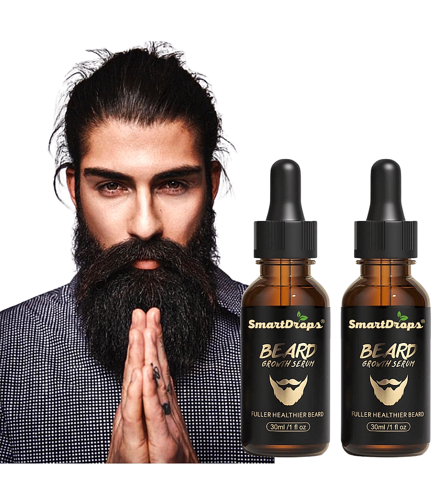 Smartdrops - 30mL Promotes Beard Growth Beard Oil ( Pack of 2 ) - Beard Care and Tools | Buy online on ZillyBuy
