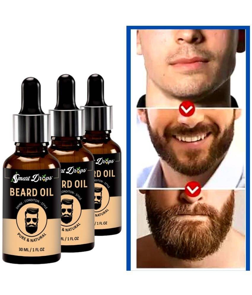 Smartdrops - 30mL Promotes Beard Growth Beard Oil ( Pack of 3 ) Smartdrops - 30mL Promotes Beard Growth Beard Oil ( Pack of 3 )