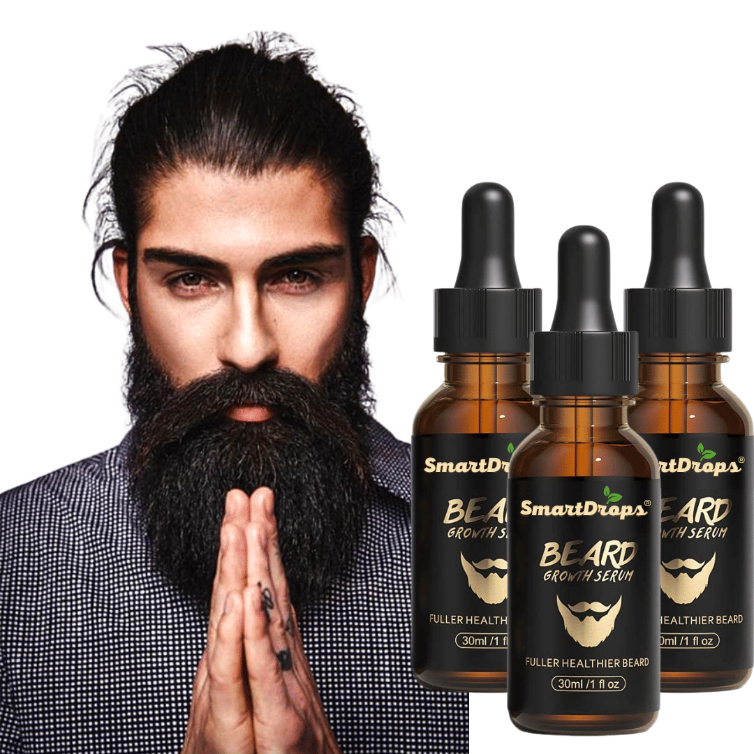     			Smartdrops - 30mL Promotes Beard Growth Beard Oil ( Pack of 3 )