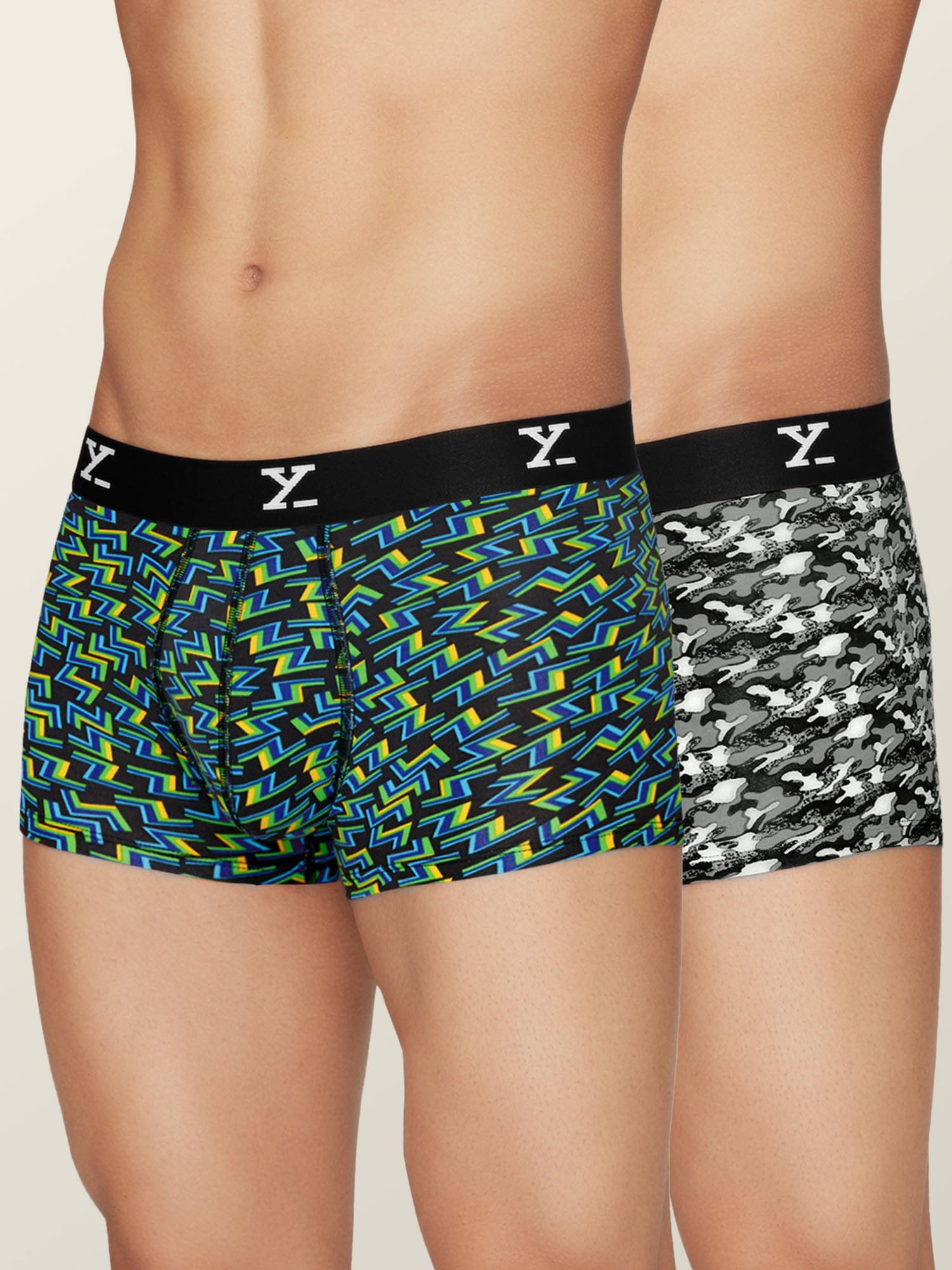 XYXX Pack of 2 Modal Trunks For Men's ( Multicolor ) XYXX Pack of 2 Modal Trunks For Men's ( Multicolor )