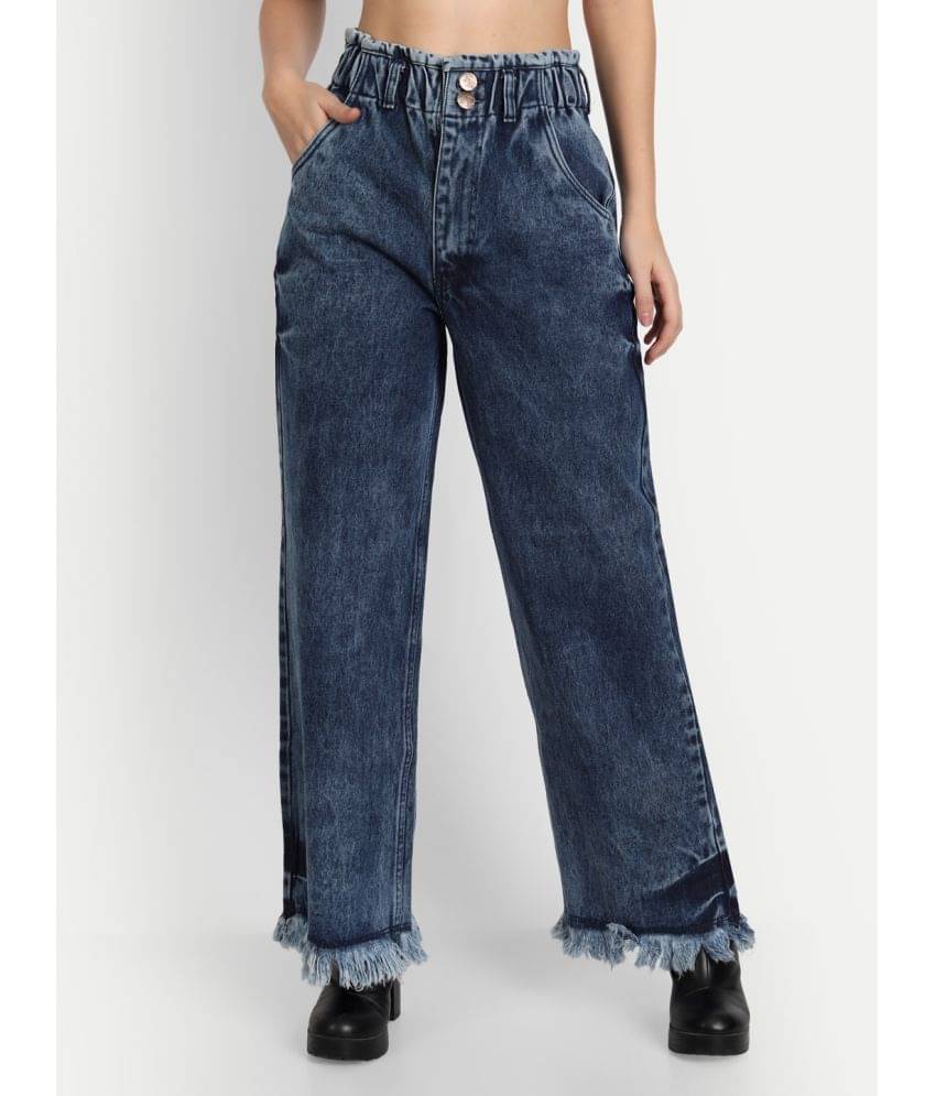     			AngelFab - Blue Denim Flared Women's Jeans ( Pack of 1 )