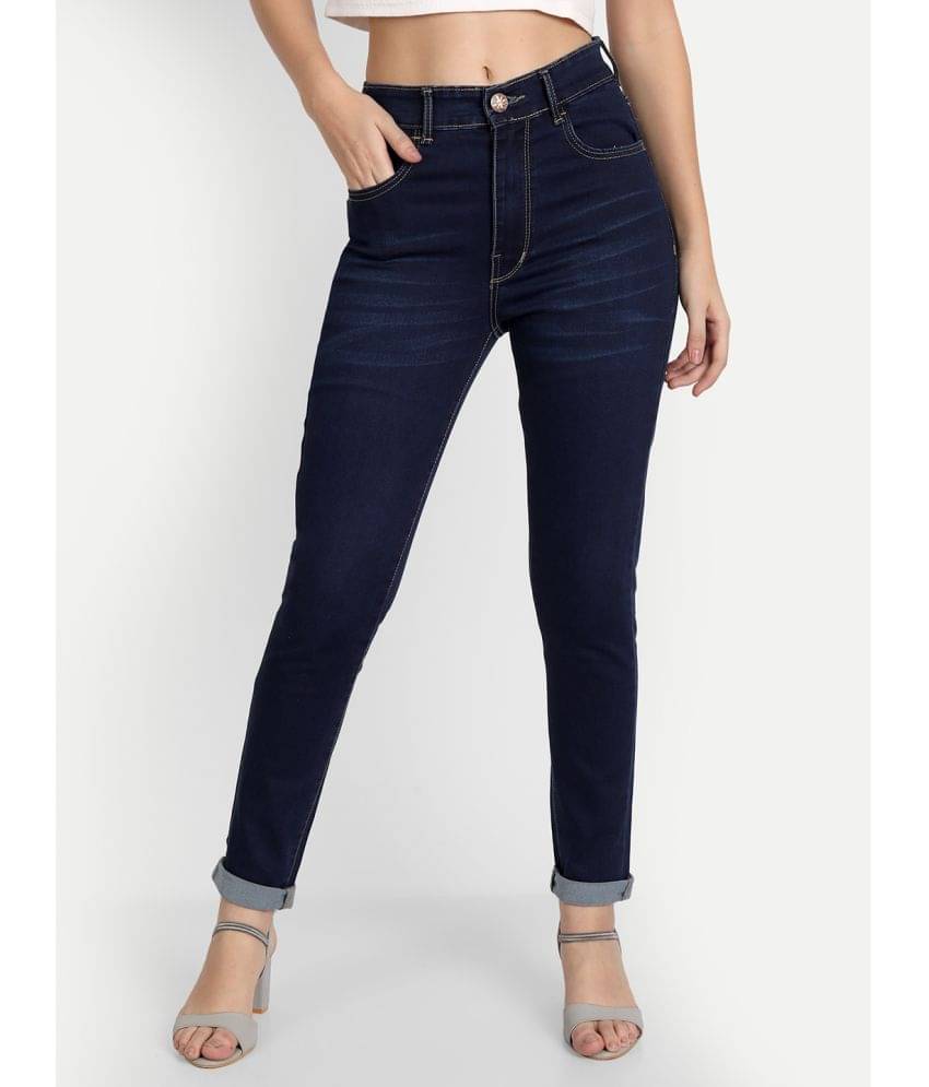     			AngelFab - Blue Denim Regular Fit Women's Jeans ( Pack of 1 )