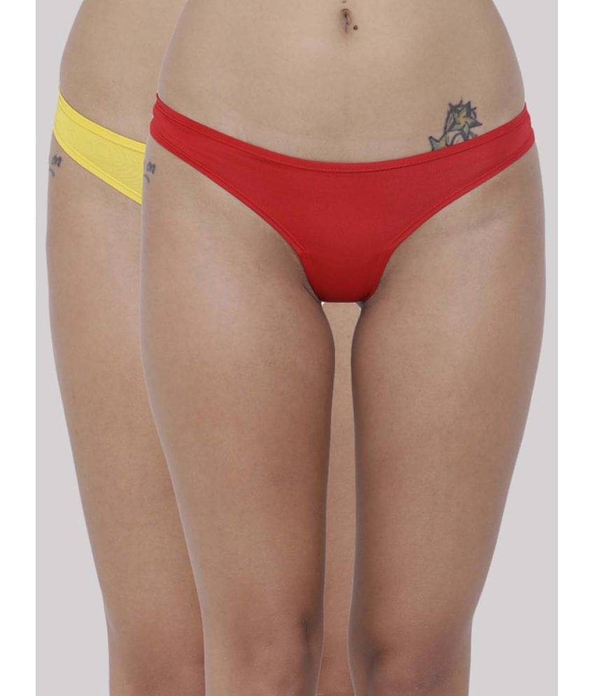 BASIICS By La Intimo Pack of 2 Satin Solid Women's Bikini ( Multicolor ) BCPSS010B BASIICS By La Intimo Pack of 2 Satin Solid Women's Bikini ( Multicolor ) BCPSS010B