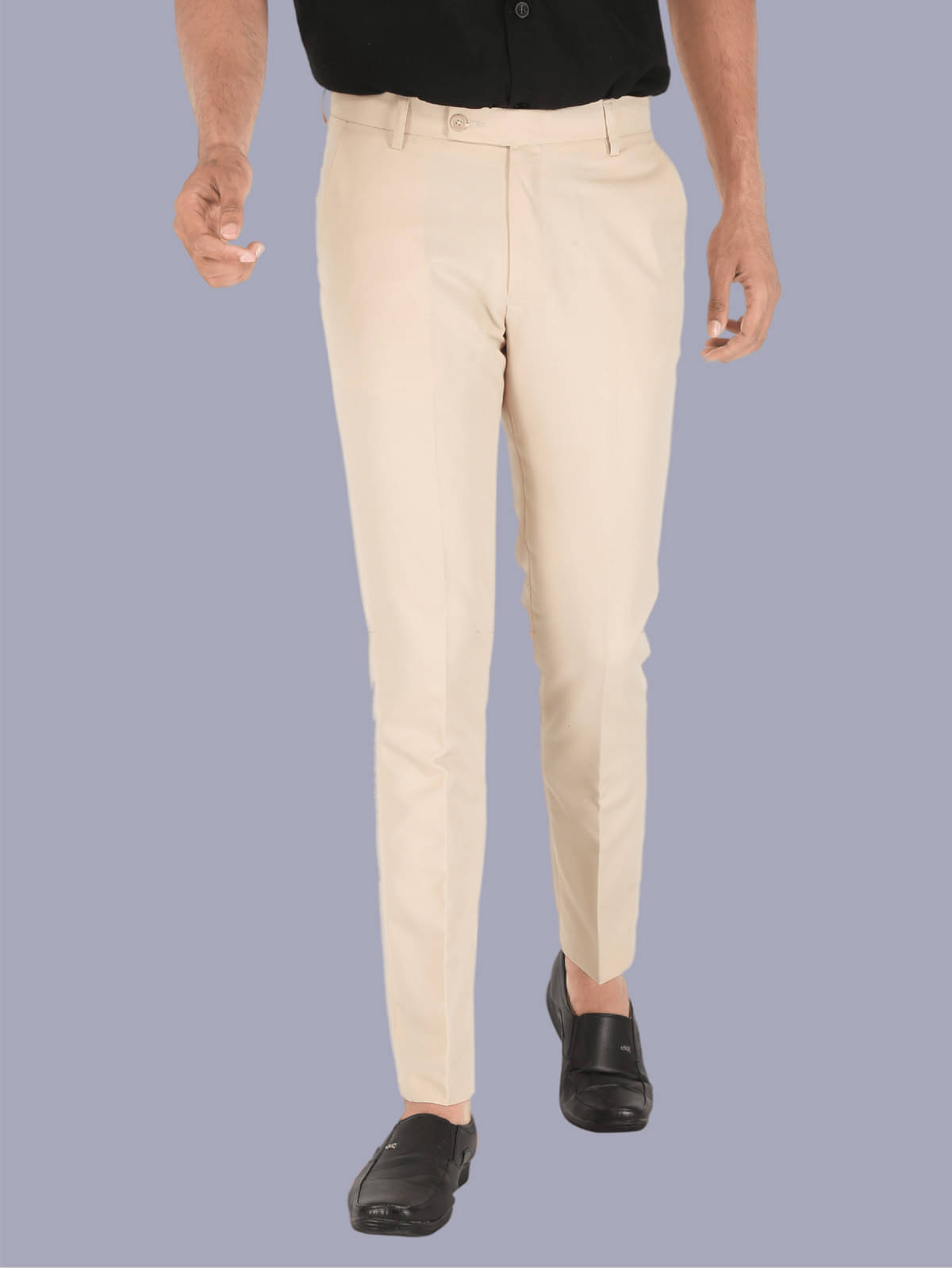     			CLARE&CLARA Beige Regular Formal Trouser ( Pack of 1 )