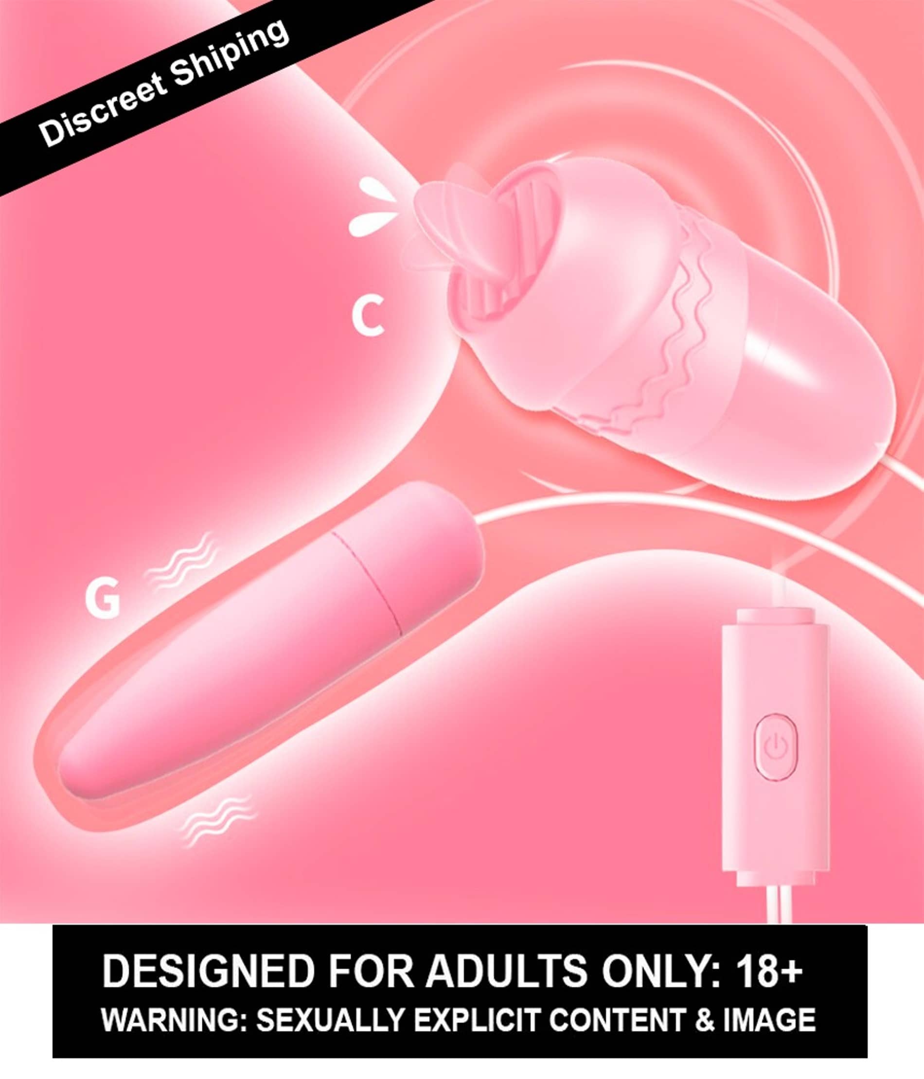 Happy Multi-Speed LICKER Eggs Vibrating Massager Egg, Clitoris Stimulator Vibrator