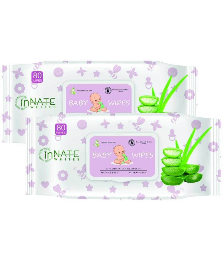 INNATE WHITES - Non Scented Wet wipes For Babies ( Pack of 2 )     			INNATE WHITES - Non Scented Wet wipes For Babies ( Pack of 2 )
