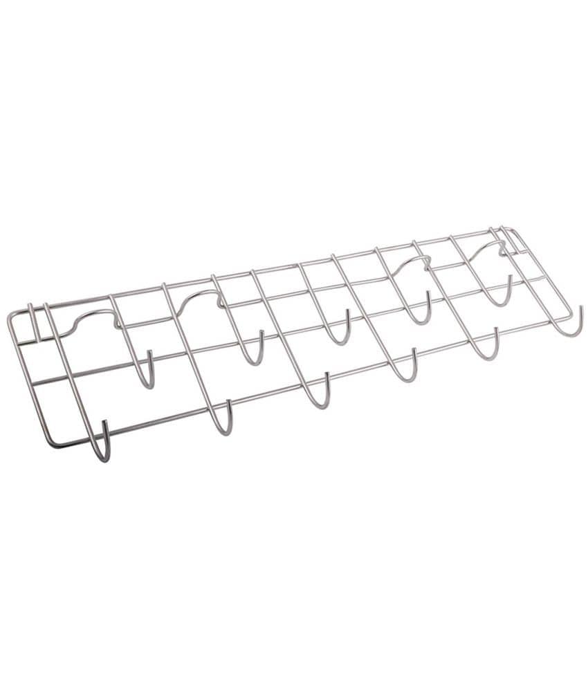 JISUN - Silver Stainless Steel Wall mount Stand ( Pack of 1 )