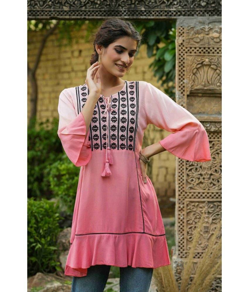 Juniper Women's Rayon Tunic ( Peach ) Juniper Women's Rayon Tunic ( Peach )