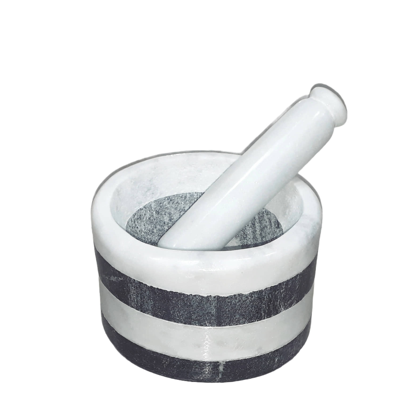 KRAFT CLOUDS - Assorted Marble Mortar & Pestel ( Pack of 1 )