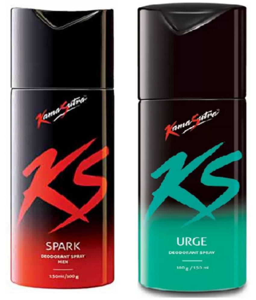 KamaSutra - SPARK & URGE Deodorant Spray,150 ML EACH Deodorant Spray for Men,Women 300 ml ( Pack of 2 ) KamaSutra - SPARK & URGE Deodorant Spray,150 ML EACH Deodorant Spray for Men,Women 300 ml ( Pack of 2 )