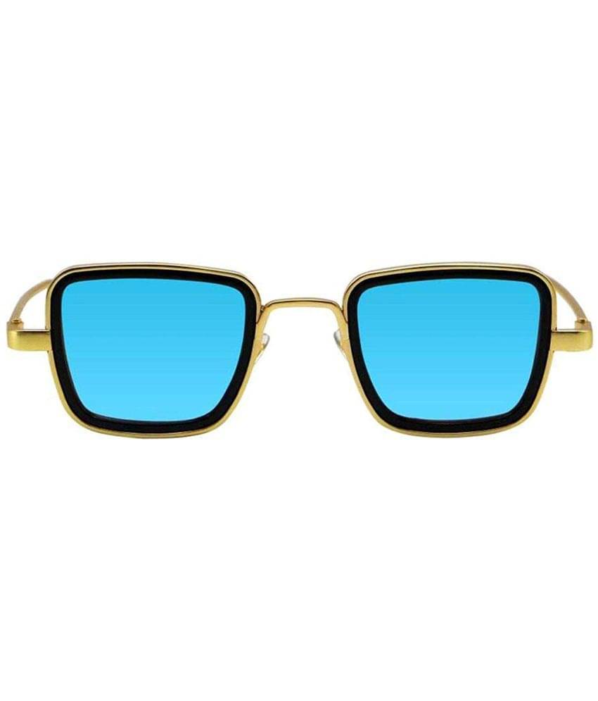 Kanny Devis - Gold Rectangular Sunglasses ( Pack of 1 ) Kanny Devis - Gold Rectangular Sunglasses ( Pack of 1 )