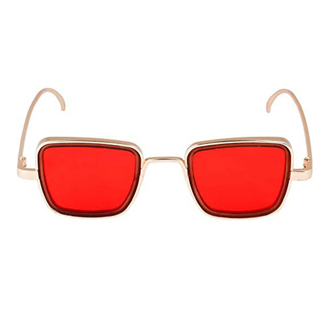 Kanny Devis - Gold Rectangular Sunglasses ( Pack of 1 ) Kanny Devis - Gold Rectangular Sunglasses ( Pack of 1 )
