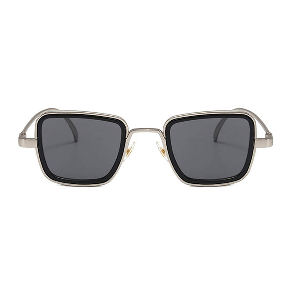 Kanny Devis - Gold Rectangular Sunglasses ( Pack of 1 ) Kanny Devis - Gold Rectangular Sunglasses ( Pack of 1 )