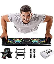 OddishÂ® Multifunctional Push Up Board | 14-in-1 Color Coded Foldable Pushup Training System for Chest, Arms, Shoulders, Back & Core Workout | Portable Home Gym Equipment for Men & Women