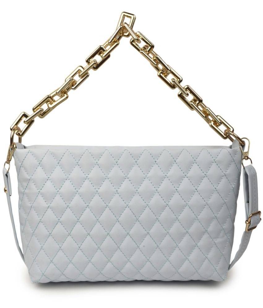     			Tyesco - Light Blue PU Sling Bag