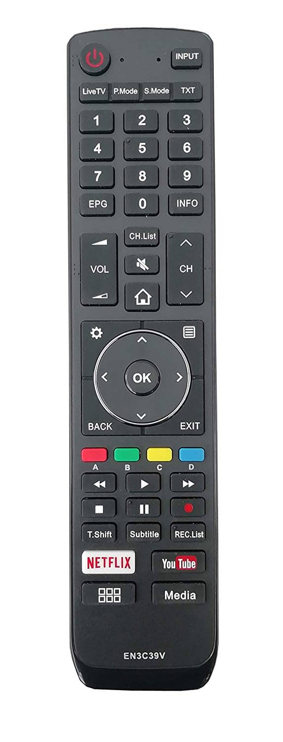     			Upix Compatible Vu Smart TV Remote No. EN3C39V (No Voice)
