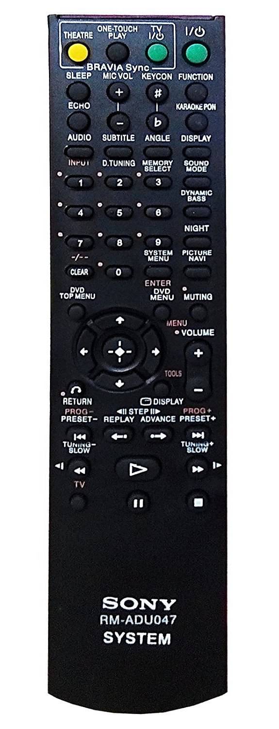     			Upix Compatible Sony Home Theatre AV System Remote No. RM-ADU047