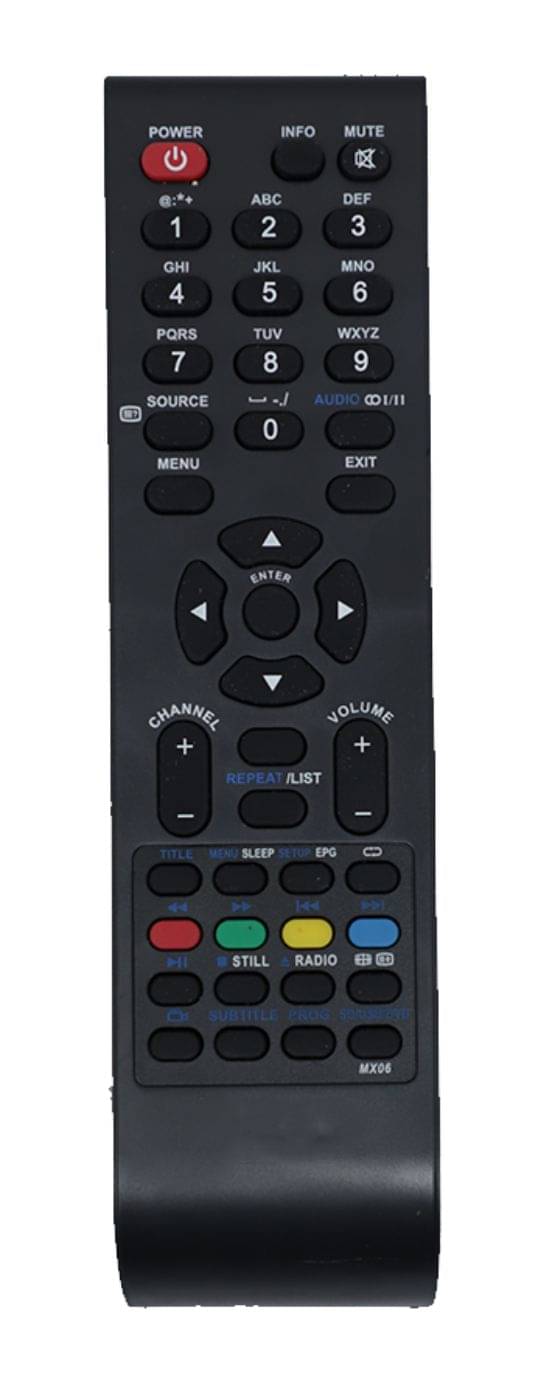     			Upix MX06 LCD/LED TV Remote Compatible with Reconnect LCD/LED TV