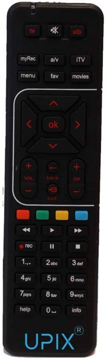     			Upix (With Recording) DTH Remote Compatible with Airtel DTH Set Top Box