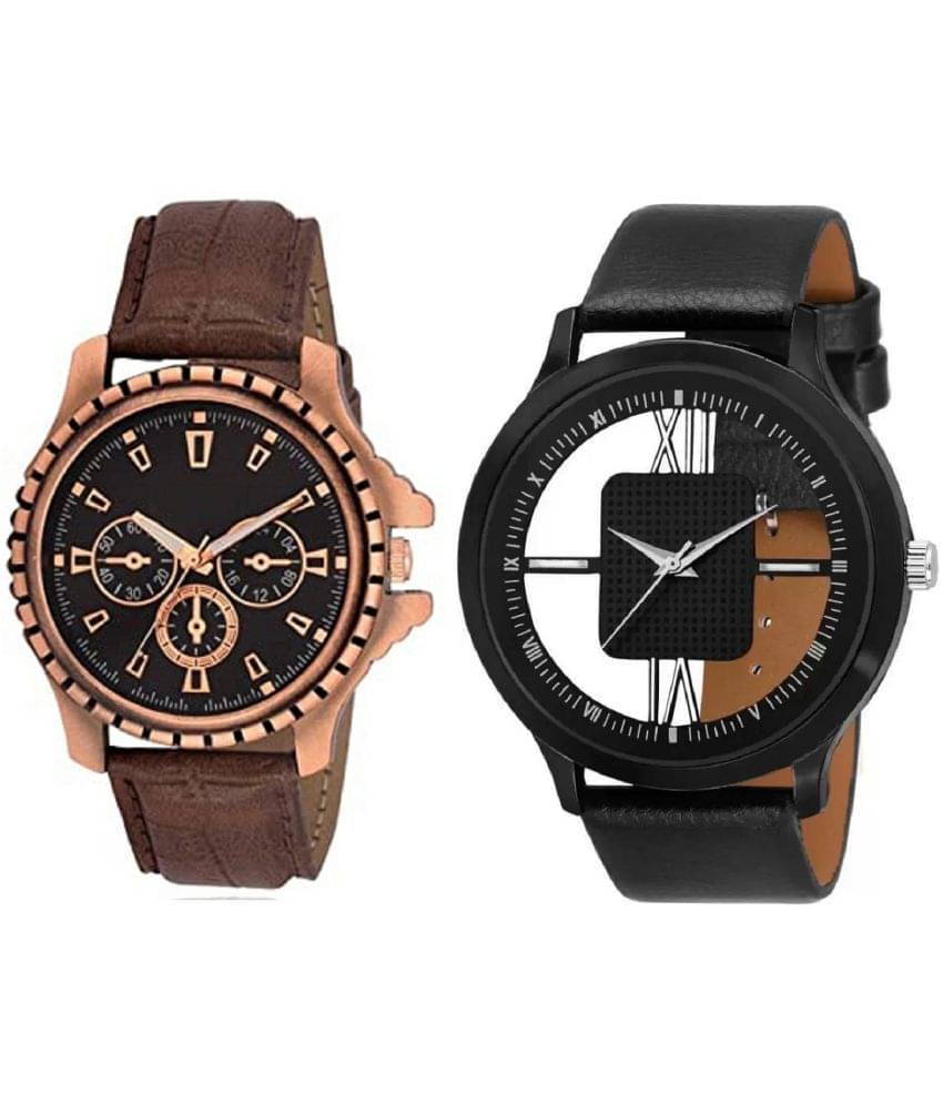     			newmen - Analog Watch Watches Combo For Men and Boys ( Pack of 2 )