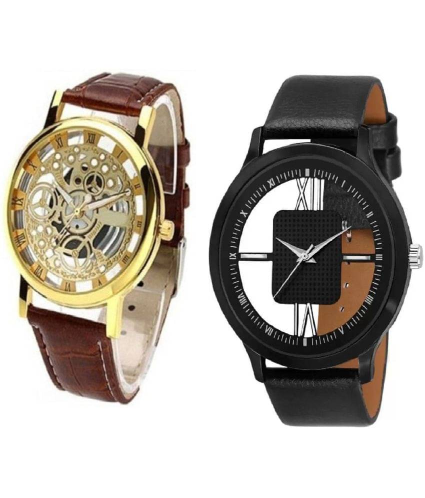     			newmen - Analog Watch Watches Combo For Men and Boys ( Pack of 2 )