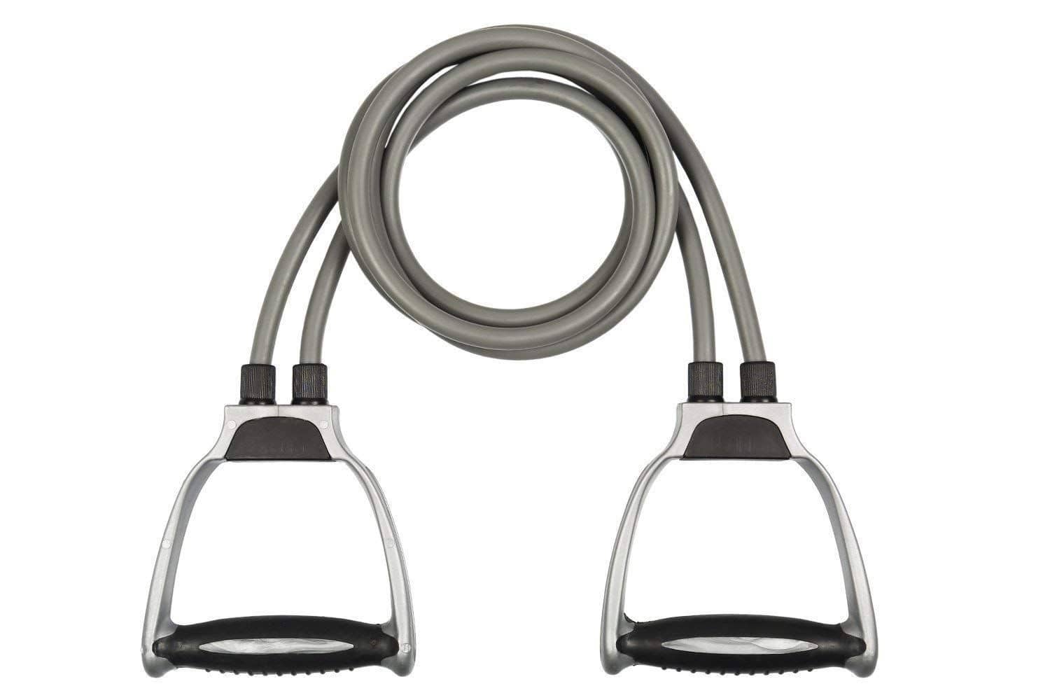 Single Toning Resistance Tube Pull Rope Exercise Band for Stretching, Workout, Home Gym and Toning with Grip D Shaped Foam Handles for Men and Women - Sports and Fitness Equipment | Buy online on ZillyBuy
