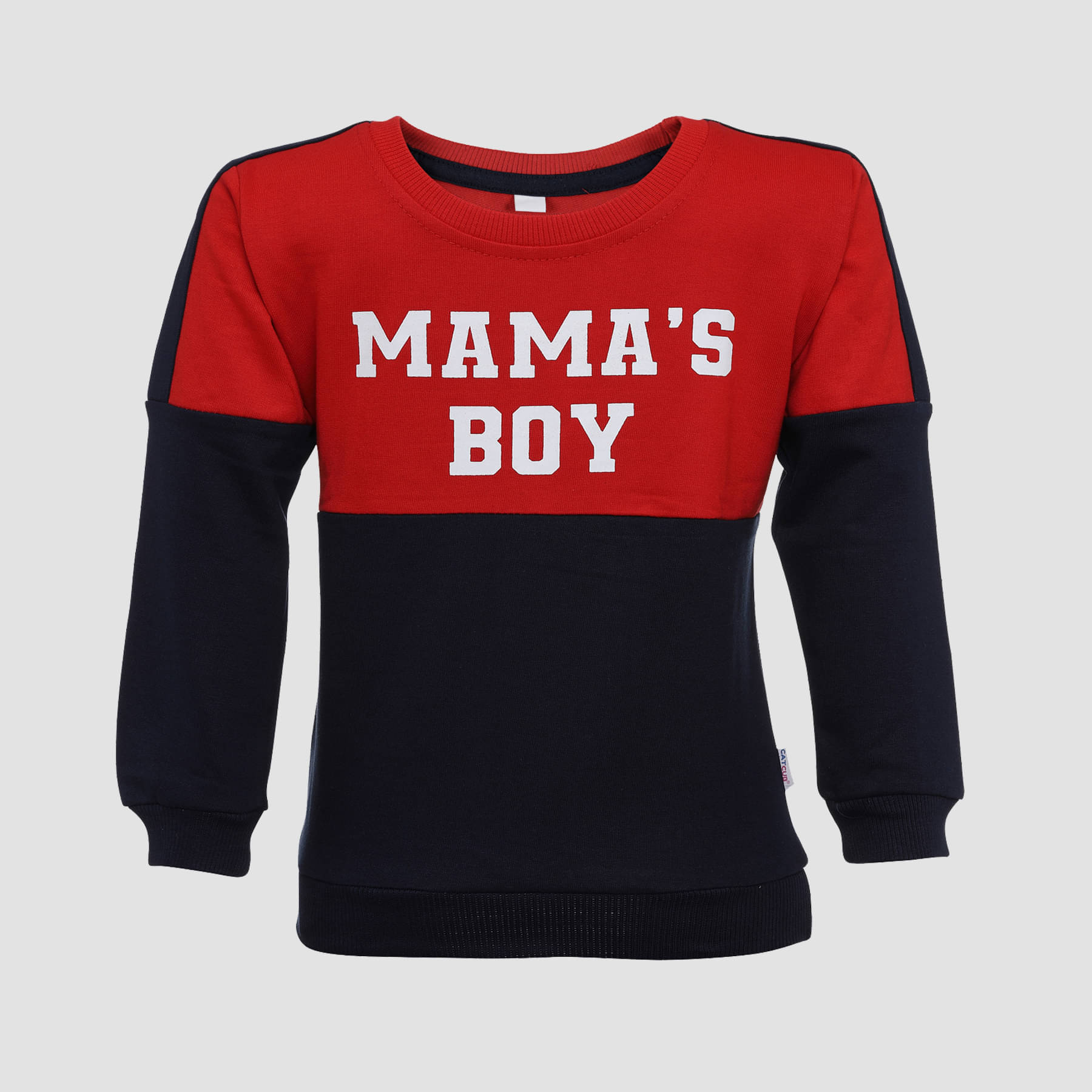     			CATCUB Single Baby Boys Cotton Blend Pullover ( Red )