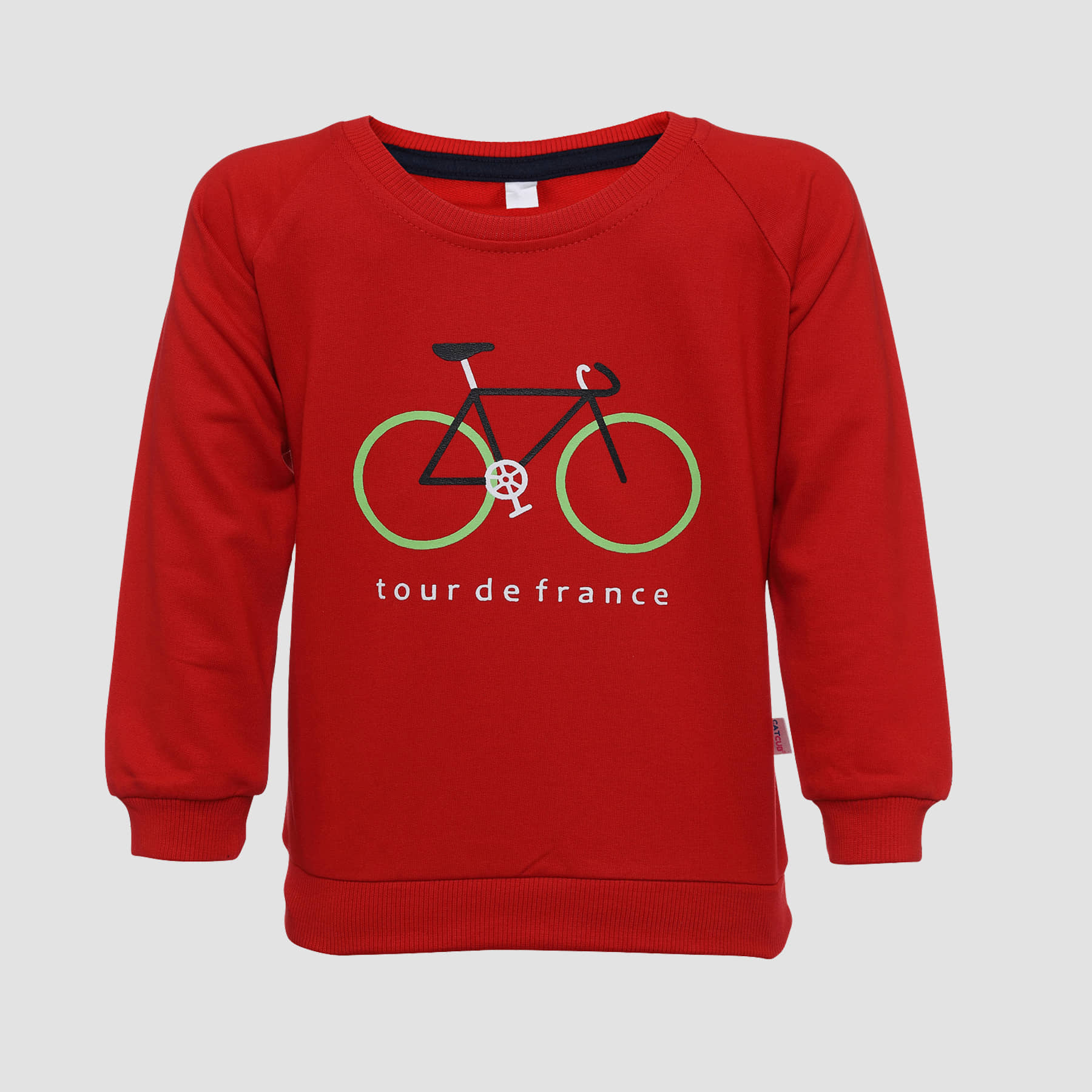CATCUB Pack of 1 Boys Cotton Blend Sweatshirt ( Red )